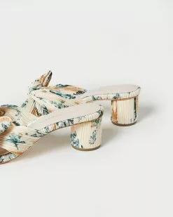 Loeffler Randall Emilia Nova Floral Bow Heel Pleats 10 Loeffler Randall Emilia Nova Floral Bow Heel Pleats
