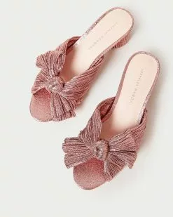 Loeffler Randall Emilia Rose Pleated Bow Heel 9 Loeffler Randall Emilia Rose Pleated Bow Heel