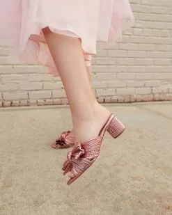 Loeffler Randall Emilia Rose Pleated Bow Heel 11 Loeffler Randall Emilia Rose Pleated Bow Heel