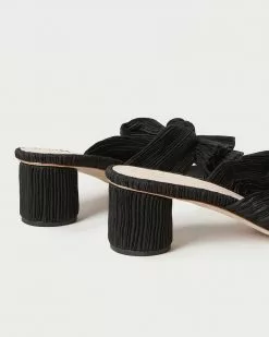 Loeffler Randall Pleats Emilia Black Pleated Bow Heel