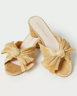 Loeffler Randall Emilia Hay Pleated Bow Heel