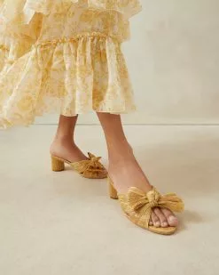 Loeffler Randall Emilia Hay Pleated Bow Heel