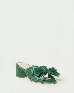 Loeffler Randall Pleats Emilia Sage Pleated Bow Heel