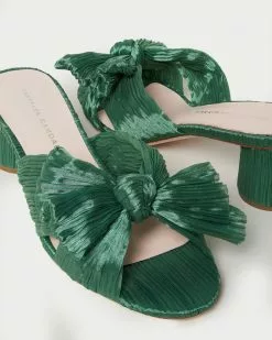 Loeffler Randall Pleats Emilia Sage Pleated Bow Heel