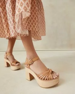 Loeffler Randall Eveleigh Honey Knotted Clog Sandal