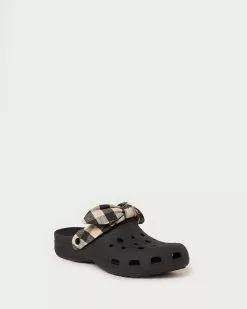 Loeffler Randall Ezra Black Gingham Rubber Clog