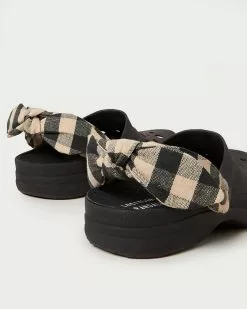 Loeffler Randall Ezra Black Gingham Rubber Clog