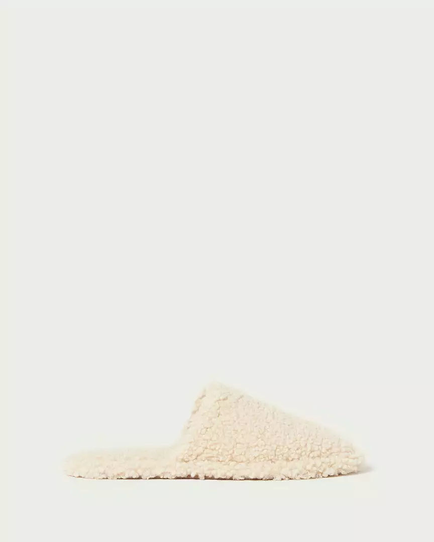 Loeffler Randall Fletcher Cream Shearling Slipper 4 Loeffler Randall Fletcher Cream Shearling Slipper