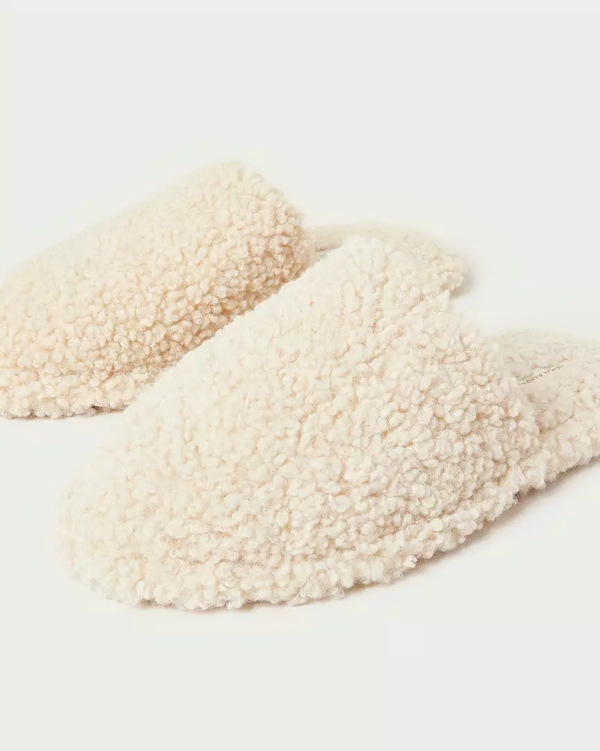 Loeffler Randall Fletcher Cream Shearling Slipper 5 Loeffler Randall Fletcher Cream Shearling Slipper