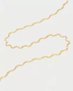 Loeffler Randall Fritzie Gold Wave Necklace New Arrivals