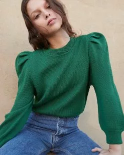 Loeffler Randall Knits For Good Green Sweater Sale