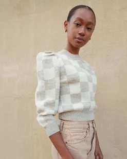 Loeffler Randall Sale Knits For Good Oat/Cream Sweater