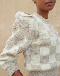 Loeffler Randall Sale Knits For Good Oat/Cream Sweater