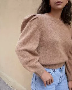 Loeffler Randall Knits For Good Camel Sweater