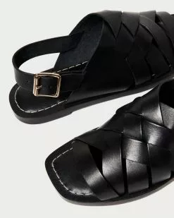 Loeffler Randall Grayson Black Braided Sandal