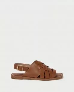 Loeffler Randall Grayson Cognac Braided Sandal New Arrivals