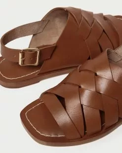 Loeffler Randall Grayson Cognac Braided Sandal New Arrivals