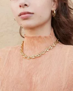 Loeffler Randall Henrietta Gold Mariner Chain Necklace