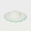 Loeffler Randall New Arrivals Ivana Natural/Green Scalloped Hat