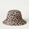 Loeffler Randall Accessories Ivy Bucket Hat Leopard