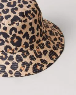 Loeffler Randall Accessories Ivy Bucket Hat Leopard
