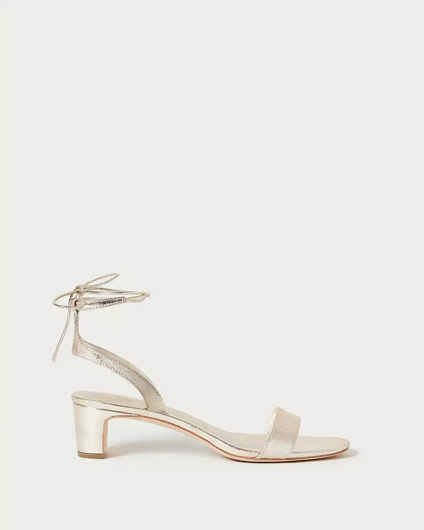 Loeffler Randall Jackie Champagne Mid Heel Sandal 4 Loeffler Randall Jackie Champagne Mid Heel Sandal