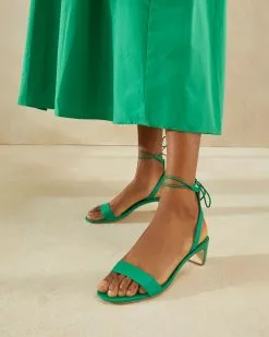 Loeffler Randall Jackie Emerald Mid Heel Sandal 10 Loeffler Randall Jackie Emerald Mid Heel Sandal