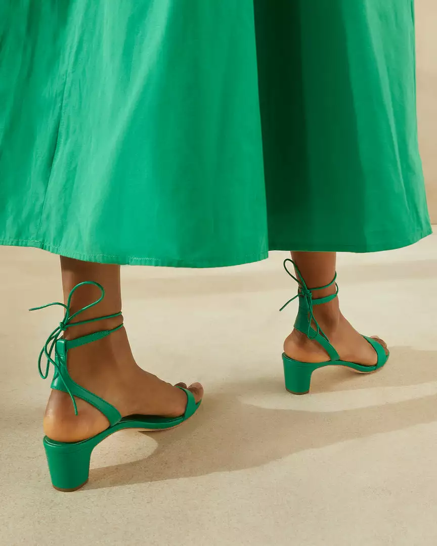 Loeffler Randall Jackie Emerald Mid Heel Sandal 7 Loeffler Randall Jackie Emerald Mid Heel Sandal