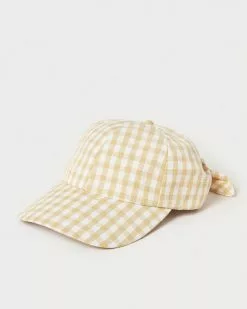 Loeffler Randall New Arrivals Jax Hay Gingham Baseball Cap