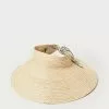 Loeffler Randall New Arrivals Jaylen Natural/Nova Floral Visor 1 Loeffler Randall New Arrivals Jaylen Natural/Nova Floral Visor