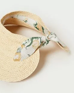 Loeffler Randall New Arrivals Jaylen Natural/Nova Floral Visor