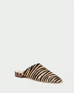 Loeffler Randall Jori Zebra Flat Mule