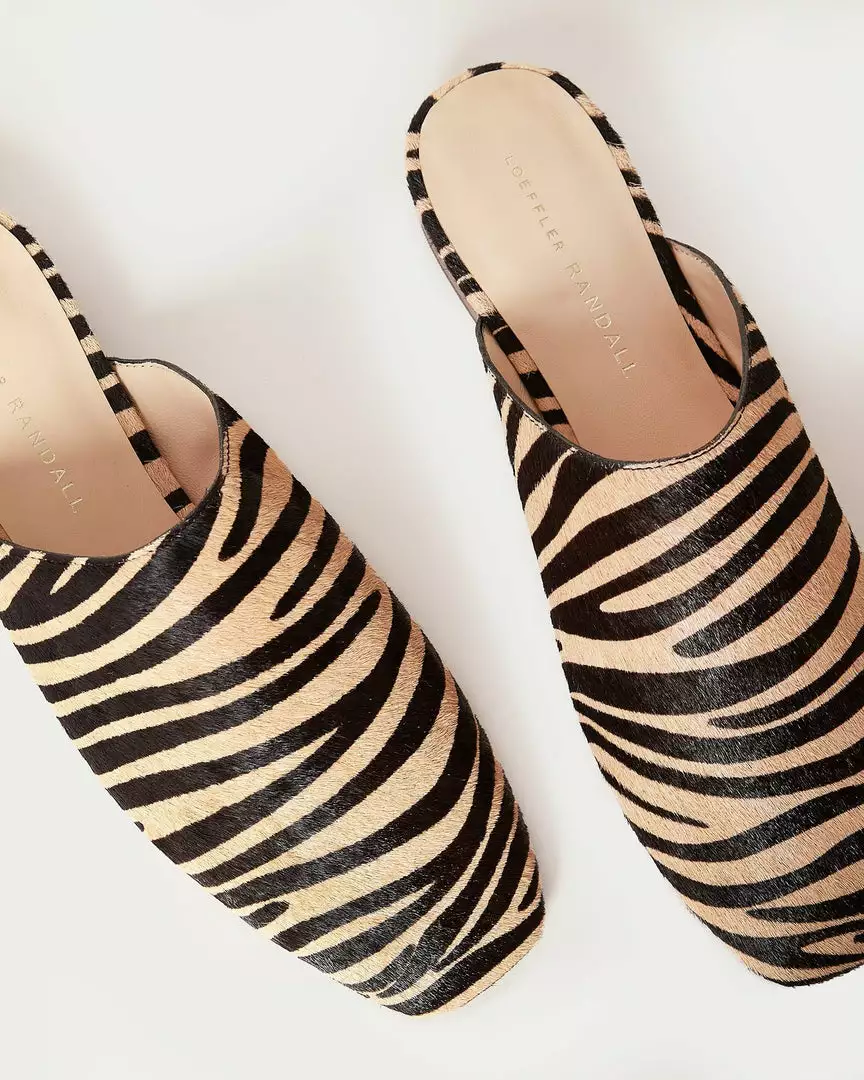 Loeffler Randall Jori Zebra Flat Mule 5 Loeffler Randall Jori Zebra Flat Mule