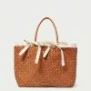 Loeffler Randall New Arrivals Kacey Timber/Cream Gingham Tote 2 Loeffler Randall New Arrivals Kacey Timber/Cream Gingham Tote