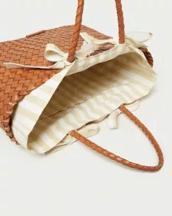 Loeffler Randall New Arrivals Kacey Timber/Cream Gingham Tote