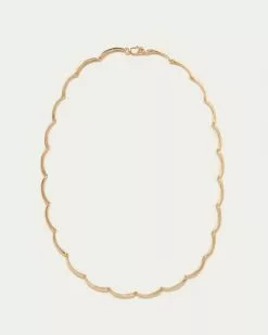 Loeffler Randall Karolina Gold Scalloped Necklace Accessories