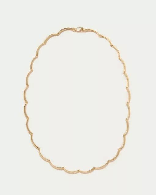 Loeffler Randall Karolina Gold Scalloped Necklace Accessories