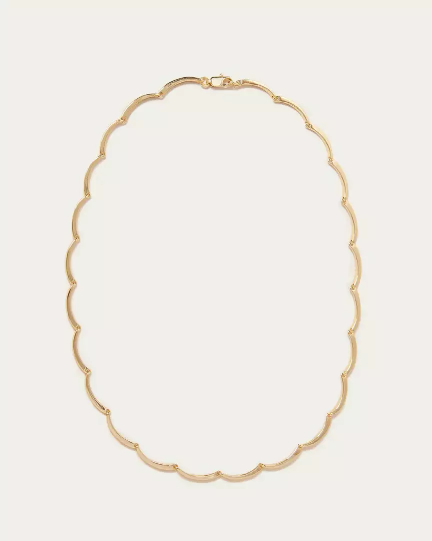Loeffler Randall Karolina Gold Scalloped Necklace Accessories 3 Loeffler Randall Karolina Gold Scalloped Necklace Accessories