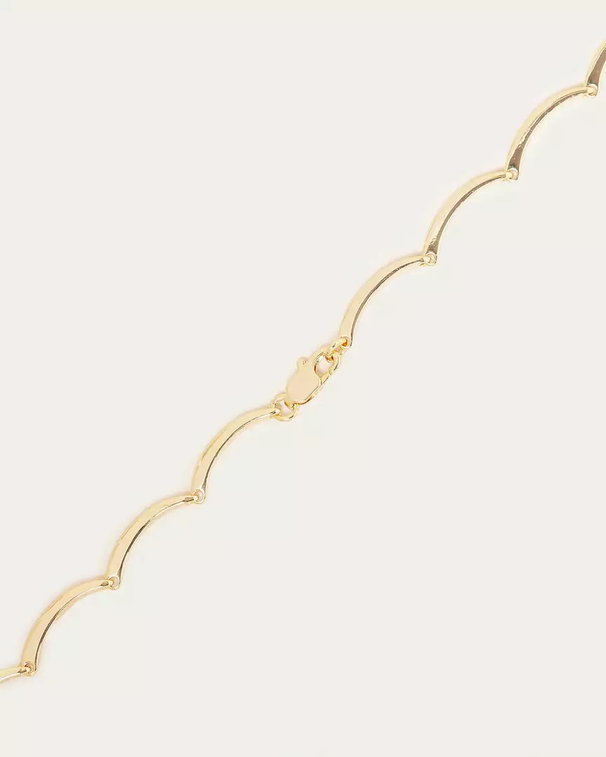 Loeffler Randall Karolina Gold Scalloped Necklace Accessories 4 Loeffler Randall Karolina Gold Scalloped Necklace Accessories