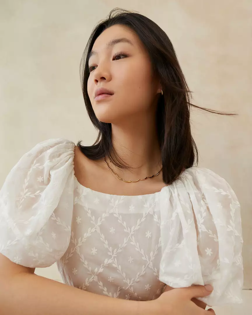 Loeffler Randall Karolina Gold Scalloped Necklace Accessories 5 Loeffler Randall Karolina Gold Scalloped Necklace Accessories