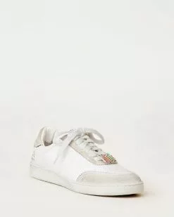 Loeffler Randall Best Sellers Keeley White Beaded Pin Sneaker