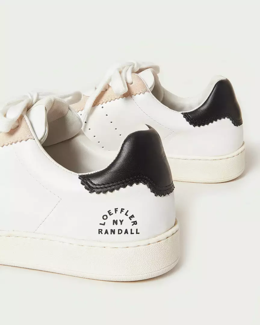 Loeffler Randall Keeley White/Ecru/Black Sneaker 6 Loeffler Randall Keeley White/Ecru/Black Sneaker