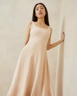 Loeffler Randall New Arrivals Kit Blush Sleeveless Dress