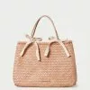 Loeffler Randall New Arrivals Knox Natural/Blush Woven Tote