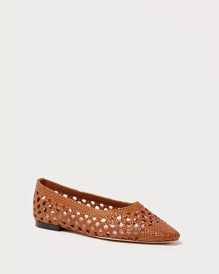Loeffler Randall Landry Timber Brown Woven Flat New Arrivals 3 Loeffler Randall Landry Timber Brown Woven Flat New Arrivals