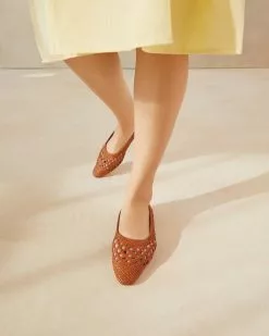 Loeffler Randall Landry Timber Brown Woven Flat New Arrivals 11 Loeffler Randall Landry Timber Brown Woven Flat New Arrivals