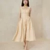 Loeffler Randall New Arrivals Laurie Sand Drop Waist Dress