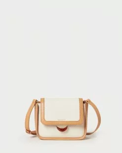 Loeffler Randall New Arrivals Lennox Natural Mini Flap Crossbody