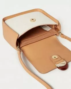 Loeffler Randall New Arrivals Lennox Natural Mini Flap Crossbody