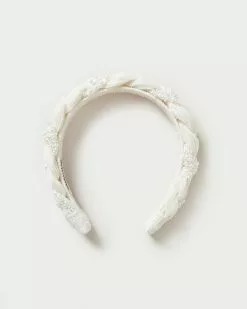 Loeffler Randall New Arrivals Leon Pearl Braided Headband